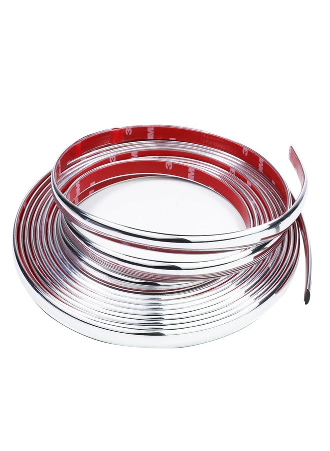 Car Elements 32Ft Automotive Chrome Trim Molding 1/2"(12mm) Universal Car Side Molding(Self Adhesive) UV Protected Decorative Scratch-Proof for RV Truck Motor Exterior Interior Door Window Bumper - Image 4